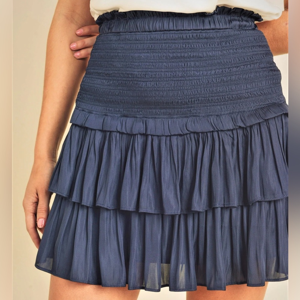 Elegant Black Tiered Skirt